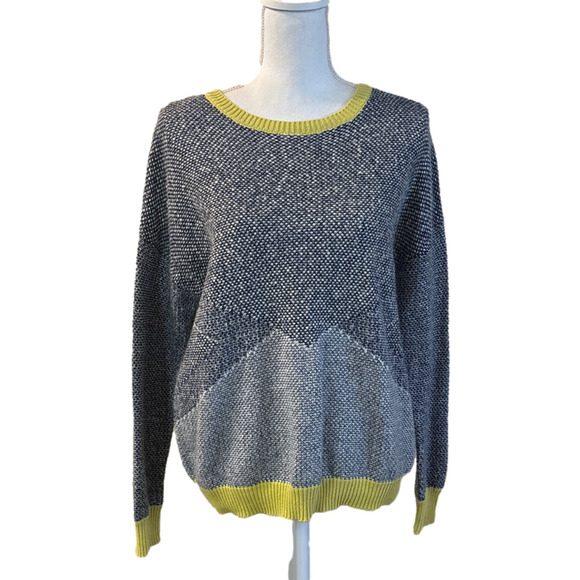 Not For Sale Trouve Sweater Women Medium Blue Preppy Academia Mohair Blend - Picture 8 of 11